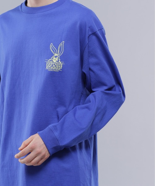 MANASTASH(マナスタッシュ)の「MANASTASH/マナスタッシュ/CiTee L/S RABBIT/シティーロングスリーブラビット(Tシャツ/カットソー・メンズ・ブラック/ブルー/ホワイト・M/L/XL/S)」の11枚目の写真
