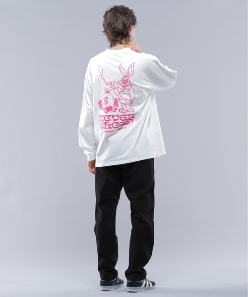 MANASTASH(マナスタッシュ)の「MANASTASH/マナスタッシュ/CiTee L/S RABBIT/シティーロングスリーブラビット(Tシャツ/カットソー・メンズ・ブラック/ブルー/ホワイト・M/L/XL/S)」の19枚目の写真