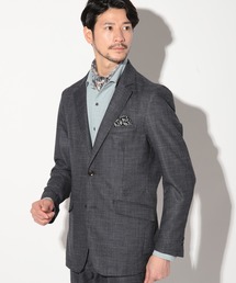 ＜セットアップ対応＞バーズアイテーラードジャケット