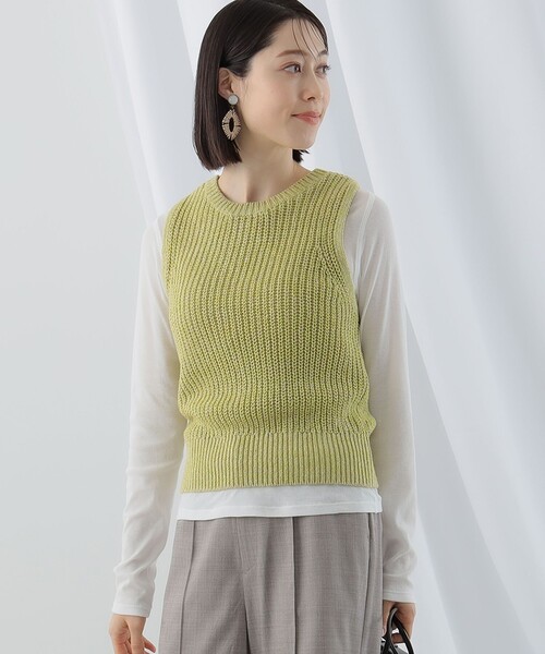 Ray BEAMS / ミックス バック クロス ベスト