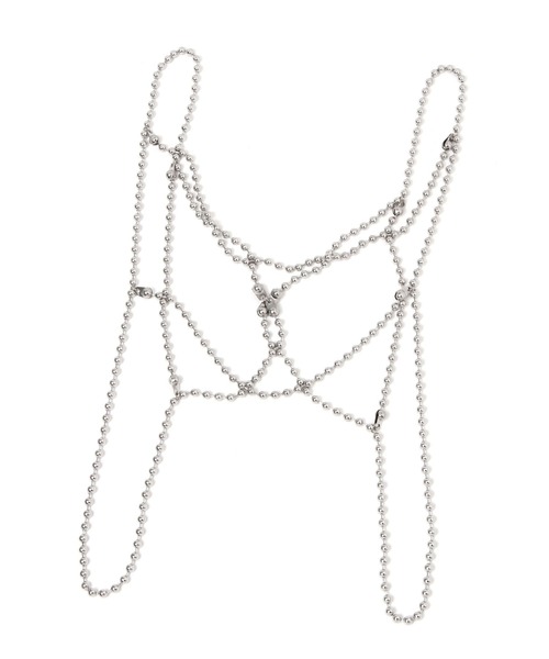 PAGEBOY（ページボーイ）の「ボールチェーンビスチェ（ベルト・レディース・シルバー・FREE）」の2枚目の写真