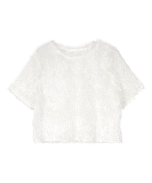 miette(ミエット)の「キラキラフリンジ半袖トップス(Tシャツ/カットソー・レディース・ピンク/ホワイト/ブラック・FREE)」の13枚目の写真