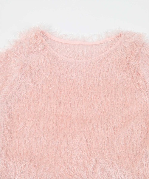 miette(ミエット)の「キラキラフリンジ半袖トップス(Tシャツ/カットソー・レディース・ピンク/ホワイト/ブラック・FREE)」の15枚目の写真