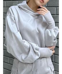 MURUA | シャイニークロップトフーディー(Tシャツ/カットソー)