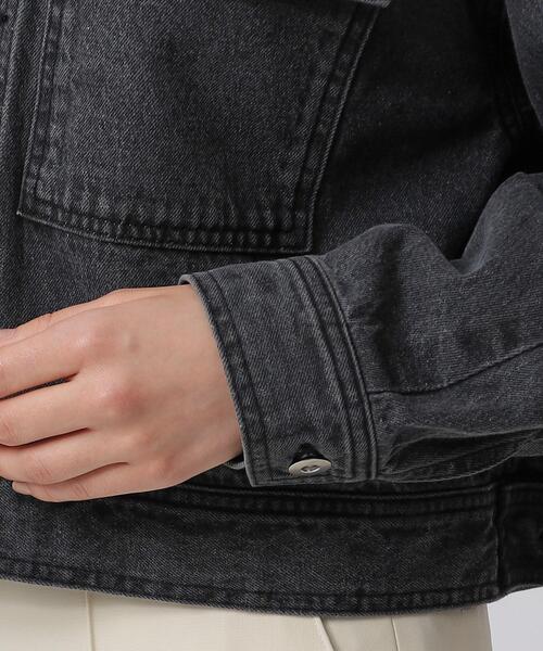 GALLEST(ギャレスト)の「フォルムデニムジャケット(デニムジャケット・レディース・アイボリー/チャコールグレー/ネイビー・40/38/36)」の18枚目の写真