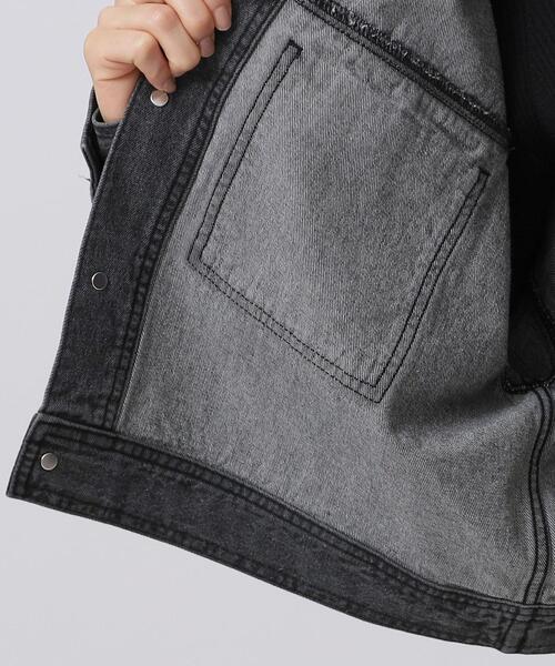 GALLEST(ギャレスト)の「フォルムデニムジャケット(デニムジャケット・レディース・アイボリー/チャコールグレー/ネイビー・40/38/36)」の10枚目の写真