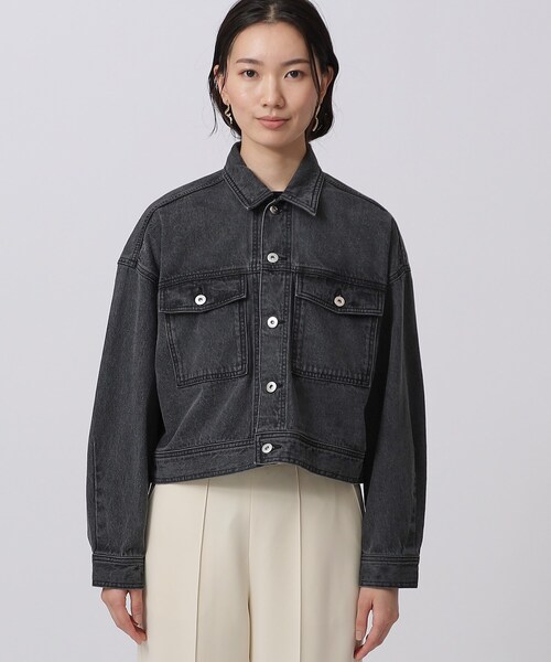 GALLEST(ギャレスト)の「フォルムデニムジャケット(デニムジャケット・レディース・アイボリー/チャコールグレー/ネイビー・40/38/36)」の11枚目の写真