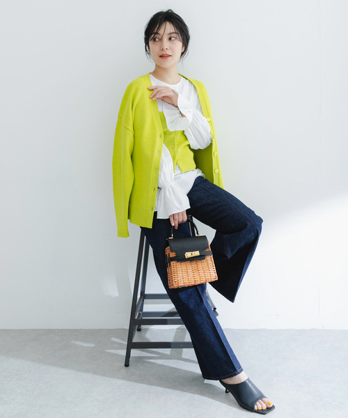 upperhights（アッパーハイツ）の「upper hights　THE SISTER（デニムパンツ・レディース・ネイビー・23/24/25/22）」の3枚目の写真