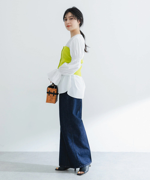 upperhights（アッパーハイツ）の「upper hights　THE SISTER（デニムパンツ・レディース・ネイビー・23/24/25/22）」の2枚目の写真