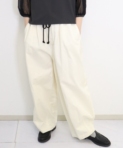 haupia オーランドを巡るパンツ 38 セール】ラップリネン混ワイドパンツ（その他パンツ