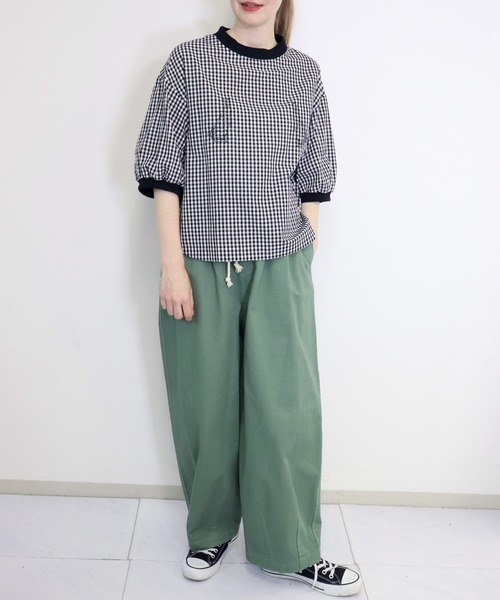 haupia オーランドを巡るパンツ 38 セール】ラップリネン混ワイドパンツ（その他パンツ