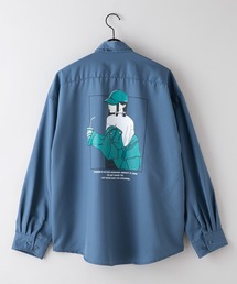 【UNIIT/ユニット】 ガールズバックプリント ビッグシルエットシャツ