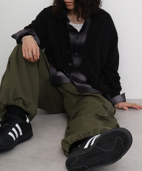 FUNALIVE(ファンアライブ)の「Simple v neck cardigan / シンプルVネックカーディガン / unisex(カーディガン/ボレロ・メンズ・ラベンダー/ブラック/アッシュグレー/杢グレー/チャコールグレー・M/L/XL)」の18枚目の写真
