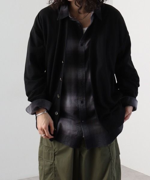 FUNALIVE(ファンアライブ)の「Simple v neck cardigan / シンプルVネックカーディガン / unisex(カーディガン/ボレロ・メンズ・ラベンダー/ブラック/アッシュグレー/杢グレー/チャコールグレー・M/L/XL)」の19枚目の写真
