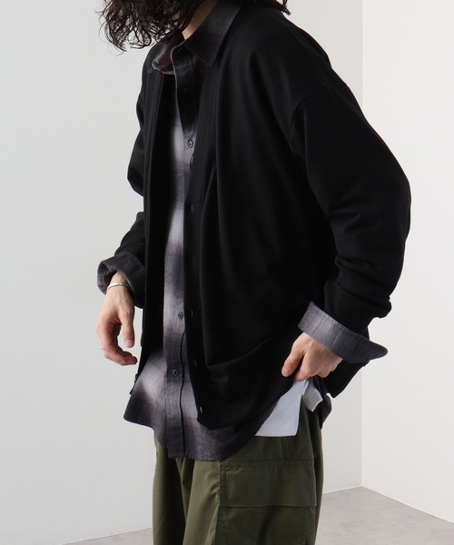 FUNALIVE(ファンアライブ)の「Simple v neck cardigan / シンプルVネックカーディガン / unisex(カーディガン/ボレロ・メンズ・ラベンダー/ブラック/アッシュグレー/杢グレー/チャコールグレー・M/L/XL)」の20枚目の写真