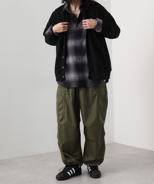 FUNALIVE(ファンアライブ)の「Simple v neck cardigan / シンプルVネックカーディガン / unisex(カーディガン/ボレロ・メンズ・ラベンダー/ブラック/アッシュグレー/杢グレー/チャコールグレー・M/L/XL)」の14枚目の写真
