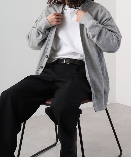 FUNALIVE(ファンアライブ)の「Simple v neck cardigan / シンプルVネックカーディガン / unisex(カーディガン/ボレロ・メンズ・ラベンダー/ブラック/アッシュグレー/杢グレー/チャコールグレー・M/L/XL)」の15枚目の写真