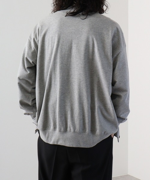 FUNALIVE(ファンアライブ)の「Simple v neck cardigan / シンプルVネックカーディガン / unisex(カーディガン/ボレロ・メンズ・ラベンダー/ブラック/アッシュグレー/杢グレー/チャコールグレー・M/L/XL)」の7枚目の写真