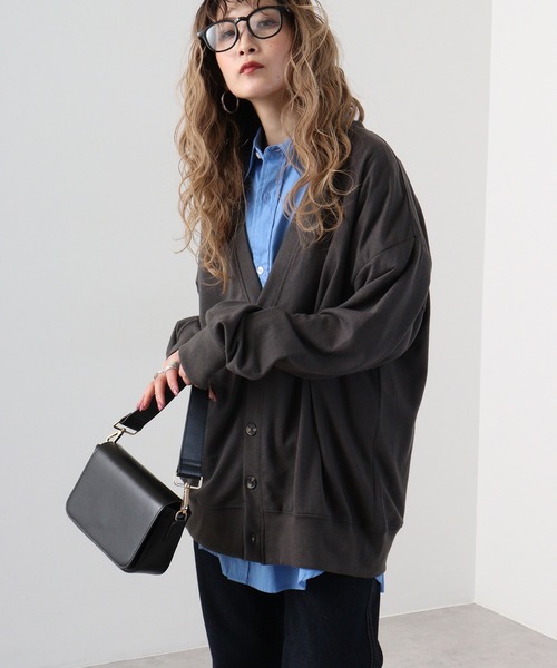 FUNALIVE(ファンアライブ)の「Simple v neck cardigan / シンプルVネックカーディガン / unisex(カーディガン/ボレロ・メンズ・ラベンダー/ブラック/アッシュグレー/杢グレー/チャコールグレー・M/L/XL)」の21枚目の写真