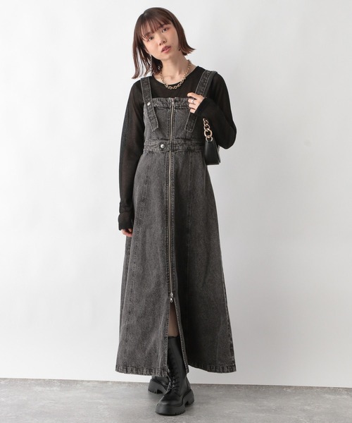 即完売☆未使用タグ付☆willfully デニムフレアジャンスカ