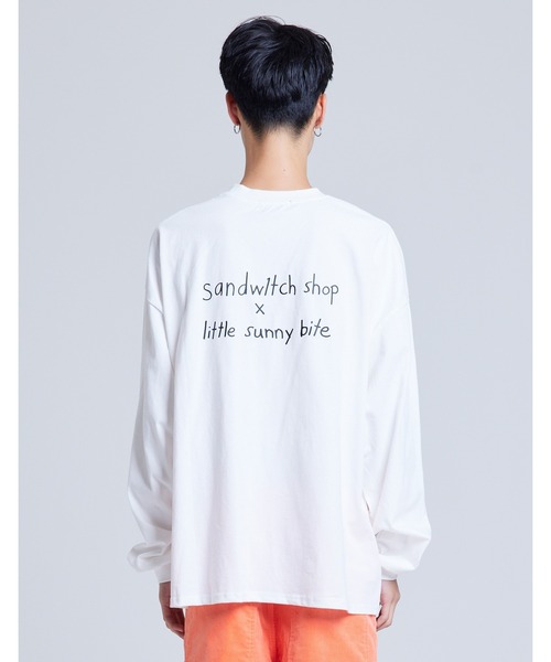 Little sunny bite(リトルサニーバイト)の「《Little Sunny Bite》sandwitch shop x little sunny bite My muse LS TEE(Tシャツ/カットソー・レディース・ブラック/ホワイト/サックスブルー・SMALL/MEDIUM)」の5枚目の写真