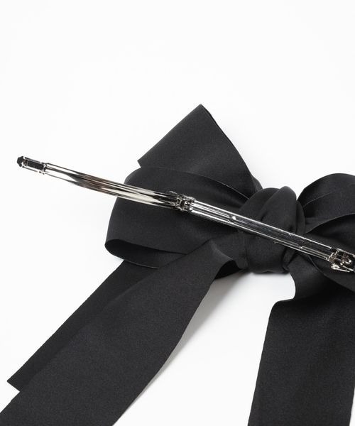 mysty woman(ミスティウーマン)の「ロングリボンバレッタ 107780(バレッタ/ヘアクリップ・レディース・ブラック・FREE)」の14枚目の写真
