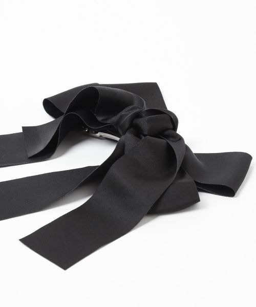 mysty woman(ミスティウーマン)の「ロングリボンバレッタ 107780(バレッタ/ヘアクリップ・レディース・ブラック・FREE)」の16枚目の写真