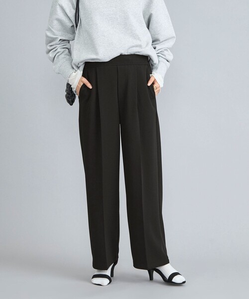 coen（コーエン）の「イージービューティーワイドパンツ（WEB限定サイズ）（スラックス・レディース・ブラック/ベージュ/オレンジ/ダークグレー/ケリーグリーン・S/M/L/XL）」の8枚目の写真