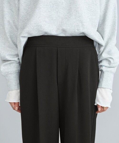 coen（コーエン）の「イージービューティーワイドパンツ（WEB限定サイズ）（スラックス・レディース・ブラック/ベージュ/オレンジ/ダークグレー/ケリーグリーン・S/M/L/XL）」の14枚目の写真