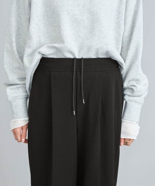 coen（コーエン）の「イージービューティーワイドパンツ（WEB限定サイズ）（スラックス・レディース・ブラック/ベージュ/オレンジ/ダークグレー/ケリーグリーン・S/M/L/XL）」の18枚目の写真