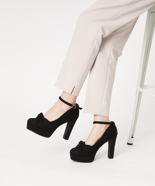 ESPERANZA(エスペランサ)の「結びリボンネックベルトハイヒールパンプス 結婚式二次会 パーティー 24SS(パンプス・レディース・ブラック系2/こしょう色系3/ピンク系7・22.5cm/22.0cm/23.0cm/23.5cm/24.0cm/24.5cm)」の8枚目の写真