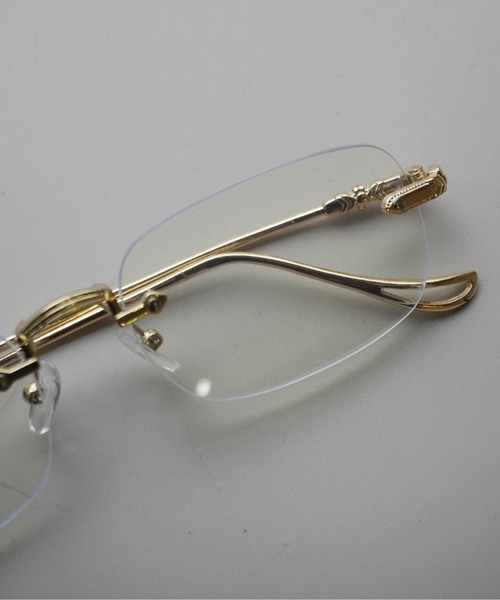 IMARI（イマリ）の「【 IMARI / イマリ 】 クリアレンズ リムレス スクエア 伊達メガネ（メガネ・レディース・ゴールド/シルバー・FREE）」の6枚目の写真