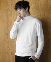 【MinoriTY select】スムース生地ハイネック&タートルネックインナー用ロンT 長袖カットソー メンズ 冬服 春服 Tシャツ ヒートインナー モックネック