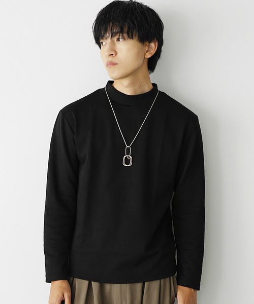 MinoriTY(マイノリティ)の「【MinoriTY select】スムース生地ハイネック&タートルネックインナー用ロンT 長袖カットソー メンズ 冬服 春服 Tシャツ ヒートインナー モックネック(Tシャツ/カットソー・メンズ・ホワイト/ホワイト系その他/ベージュ系その他/ベージュ/ブラック系その他/ブラック/サックスブルー/ブラック系その他2/ブラック系その他3/ホワイト系その他2/ホワイト系その他3・M/L/LL)」の17枚目の写真