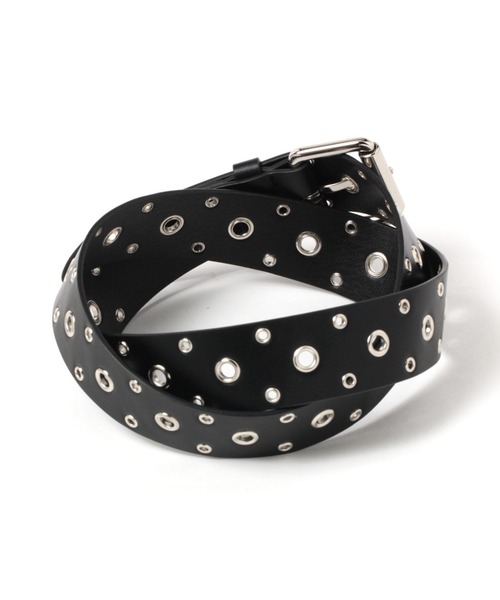 PAGEBOY（ページボーイ）の「デザインハトメベルト（ベルト・レディース・ブラック/オフホワイト・FREE）」の8枚目の写真