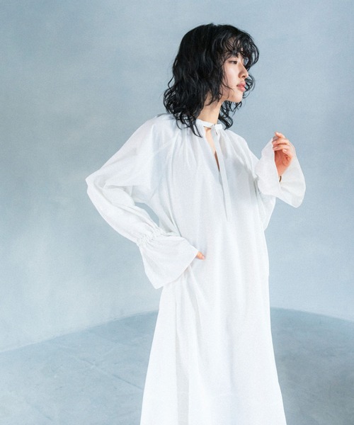 LEPSIM(レプシィム)の「【FOR I SERIES】デザインロングワンピース 110831(ワンピース・レディース・カーキ/ブラック/オフホワイト・FREE)」の12枚目の写真