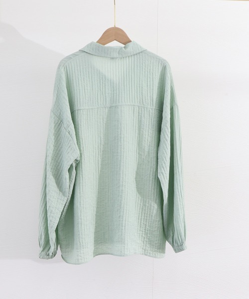 Miniministore(ミニミニストア)の「カーディガン シャツブラウス レディース(シャツ/ブラウス・レディース・ホワイト/ミント/ピンクベージュ・XL/L)」の18枚目の写真