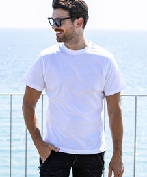 1PIU1UGUALE3  RELAX  | 1PIU1UGUALE3 RELAX(ウノピゥウノウグァーレトレ リラックス)スマートシルエット ネックロゴ 半袖Tシャツ(Tシャツ/カットソー)