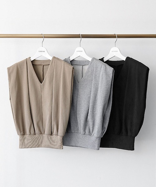 tシャツ ショート丈Vネック裏毛トップス「綿100％使用」「洗える」 レディース セール】ショート丈Vネック裏毛トップス【綿100％使用】【洗える