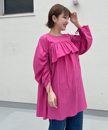 KBF | 『とみい×KBF』ドロストギャザースリーブミニワンピース(ワンピース)