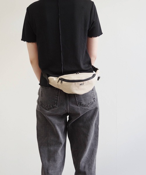 MEI(メイ)の「MEI/メイ ボディバッグ ショルダーバッグ ウエストポーチ【233005】(ボディバッグ/ウエストポーチ・レディース・ベージュ/ブラック/カーキ・FREE)」の5枚目の写真