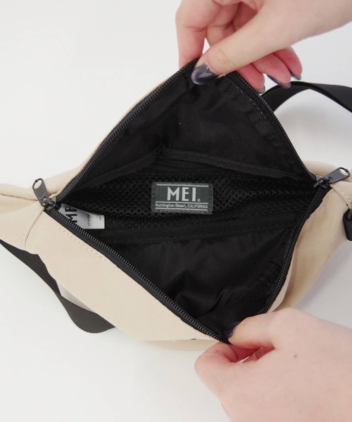 MEI(メイ)の「MEI/メイ ボディバッグ ショルダーバッグ ウエストポーチ【233005】(ボディバッグ/ウエストポーチ・レディース・ベージュ/ブラック/カーキ・FREE)」の8枚目の写真