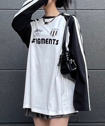 Figments | サイドラインビッグラグランロンT(Tシャツ/カットソー)