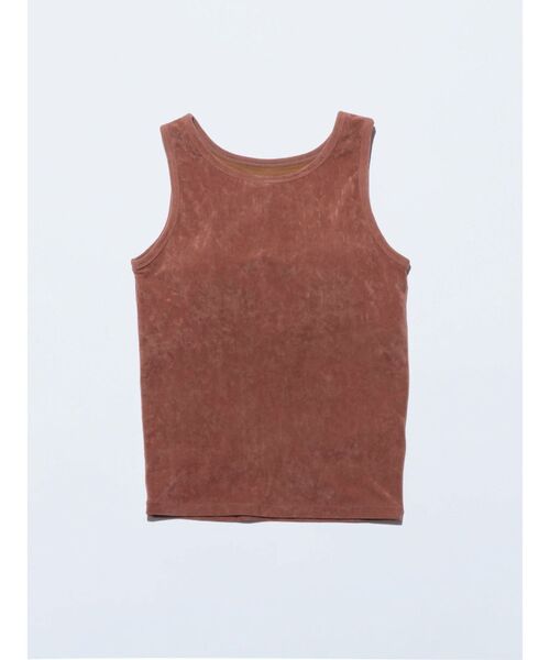 タンクトップ ノースリーブ 「VEQUM」MATTE VELOUR TANK TOP レディース セール】【VEQUM】MATTE VELOUR TANK TOP（タンクトップ