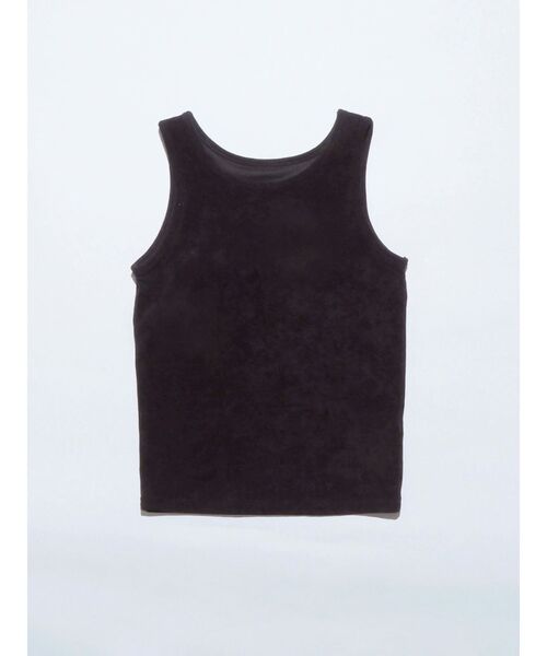VEQUM（VEQUM）の「【VEQUM】MATTE VELOUR TANK TOP（タンクトップ・レディース・グレー/アイボリー/ブラック/オレンジ・FREE）」の2枚目の写真