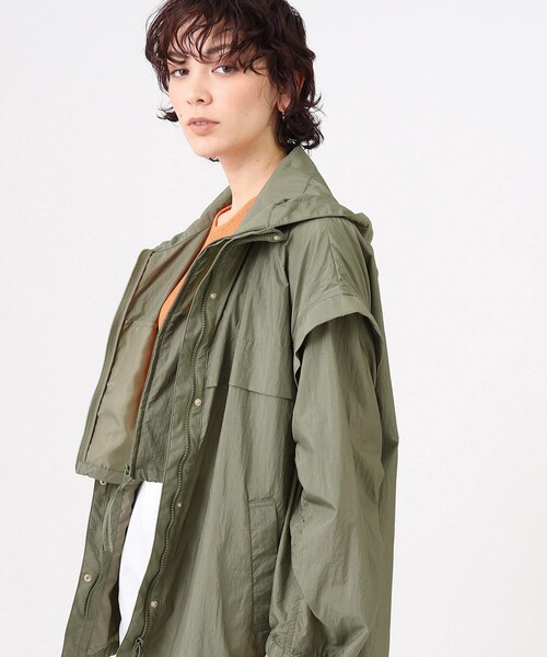 GALLEST（ギャレスト）の「◆3WAYエアリー マウンテンパーカ【ウォッシャブル】（その他アウター・レディース・ホワイト/カーキ/サックスブルー・36/38/40）」の15枚目の写真