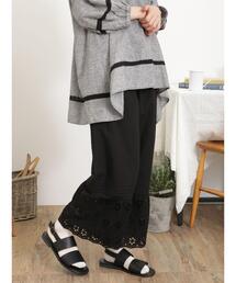 Samansa Mos2 | 裾スカラップレースペチパンツ(その他パンツ)