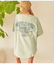 anap mimpi | コーデュロイ サーフ 刺繍 裾ラウンド コットン ビッグ Tシャツ(Tシャツ/カットソー)