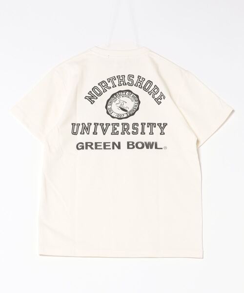 【日本製】グリーンボウル 【GREEN BOWL】Organic CottonT-shirts (C柄 NORTHE SHORE）（Tシャツ/カットソー）｜GREEN BOWL（グリーンボウル）