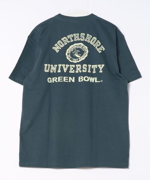 【日本製】グリーンボウル 【GREEN BOWL】Organic CottonT-shirts (C柄 NORTHE SHORE）（Tシャツ/カットソー）｜GREEN BOWL（グリーンボウル）